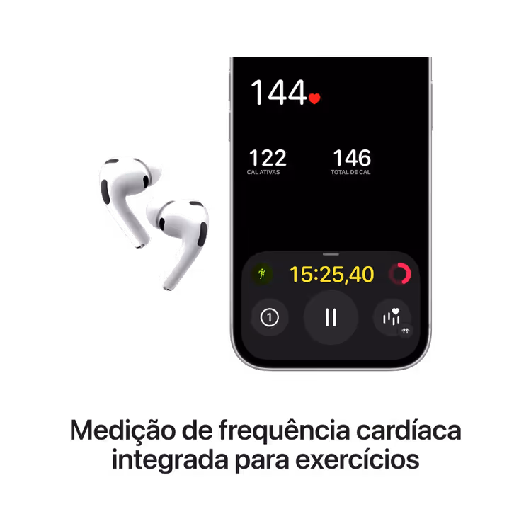 Fone de Ouvido sem Fio Apple AirPods Pro 3